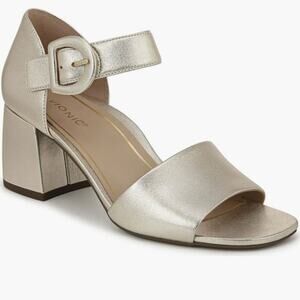 Vionic Chardonnay Gold Block Heel Sandal Women